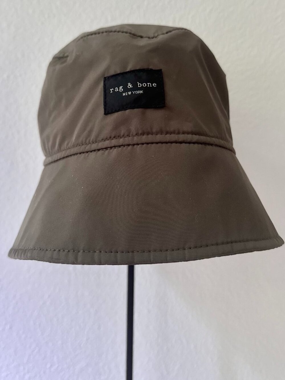 Rag & Bone Addison Bucket Hat Army Green Lightweight S/M